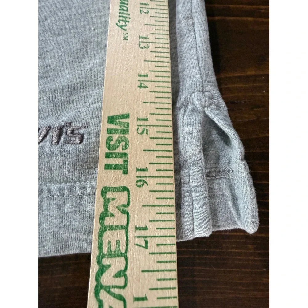 VTG Levis Mens XL‎ Gray Quarter Zip Polo Shirt Striped Collar Short Sleeve